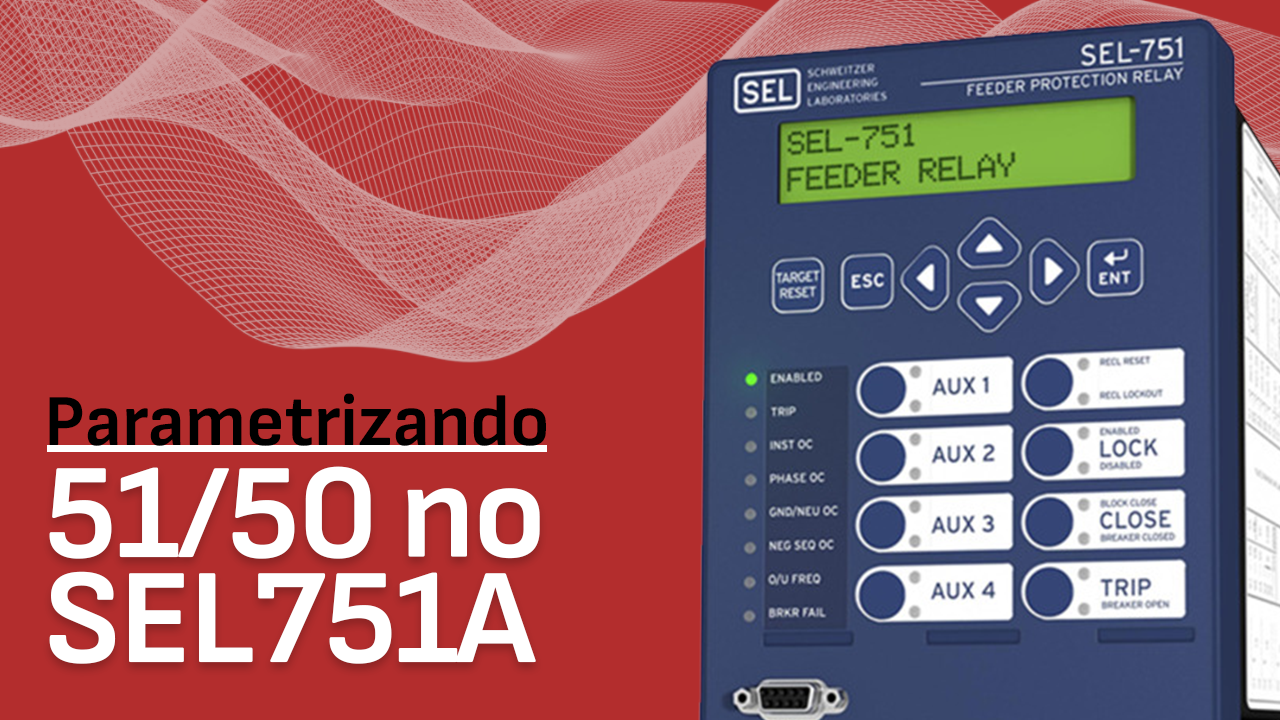 Como parametrizar 51/50 no SEL751A